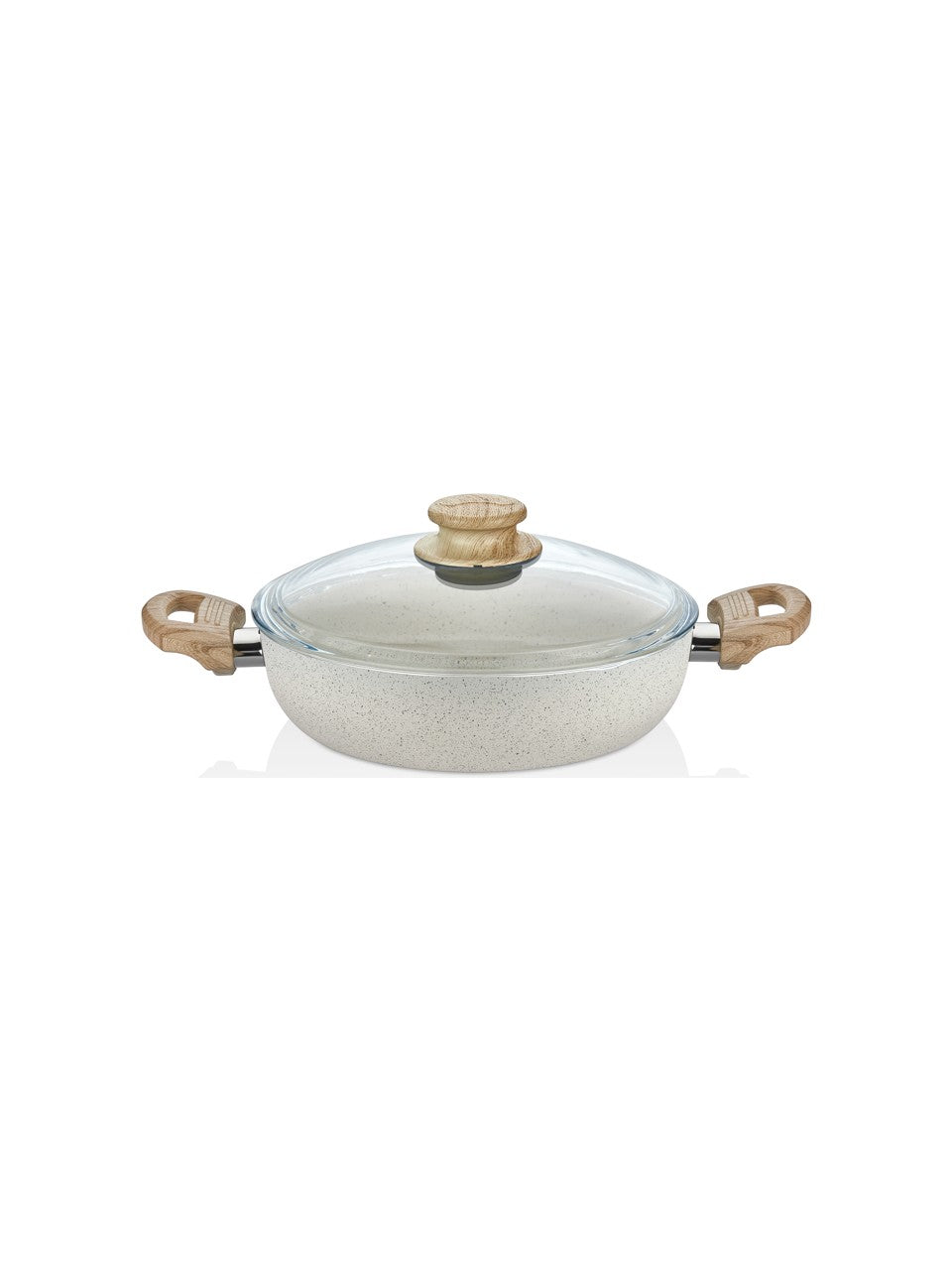Casserole Large Cem Soft Céramique Crème Granit - 28 cm