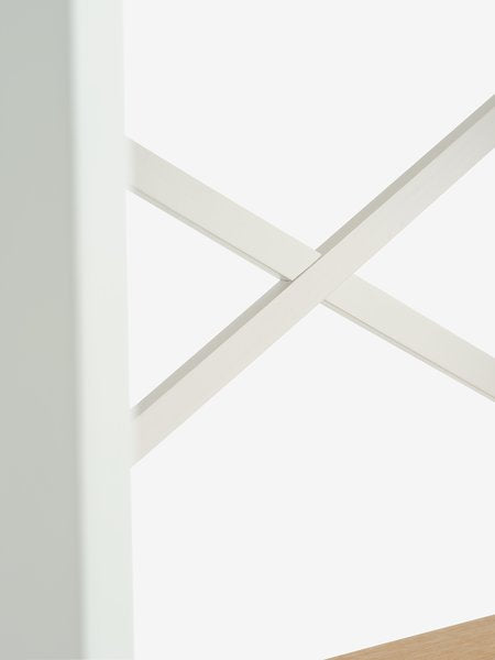 Étagère INTRUP 6 tablettes larges chêne naturel/blanc