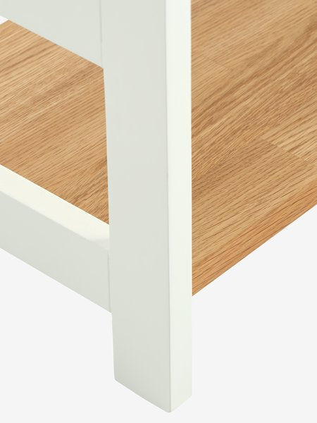 Étagère INTRUP 6 tablettes larges chêne naturel/blanc