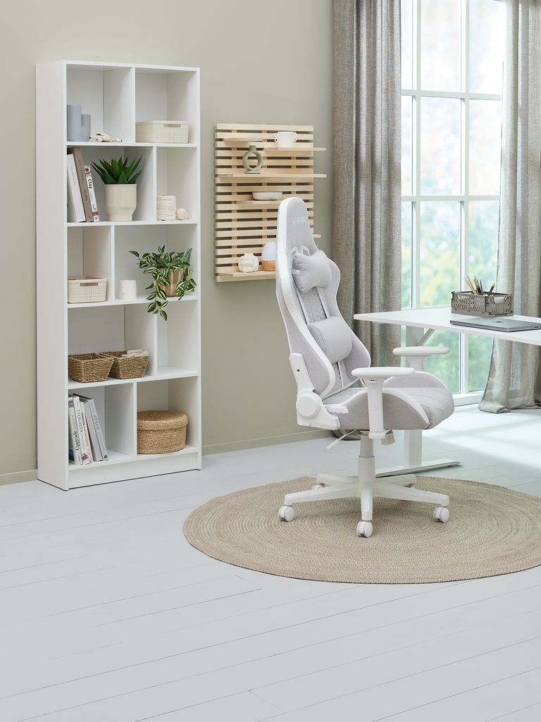 Bibliothèque 10 tablettes blanc