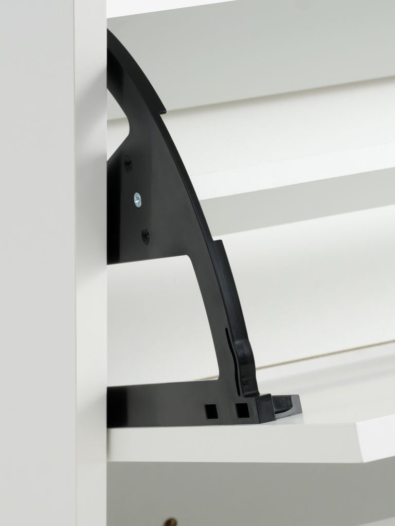 Meuble à chaussures 2 compartiments blanc