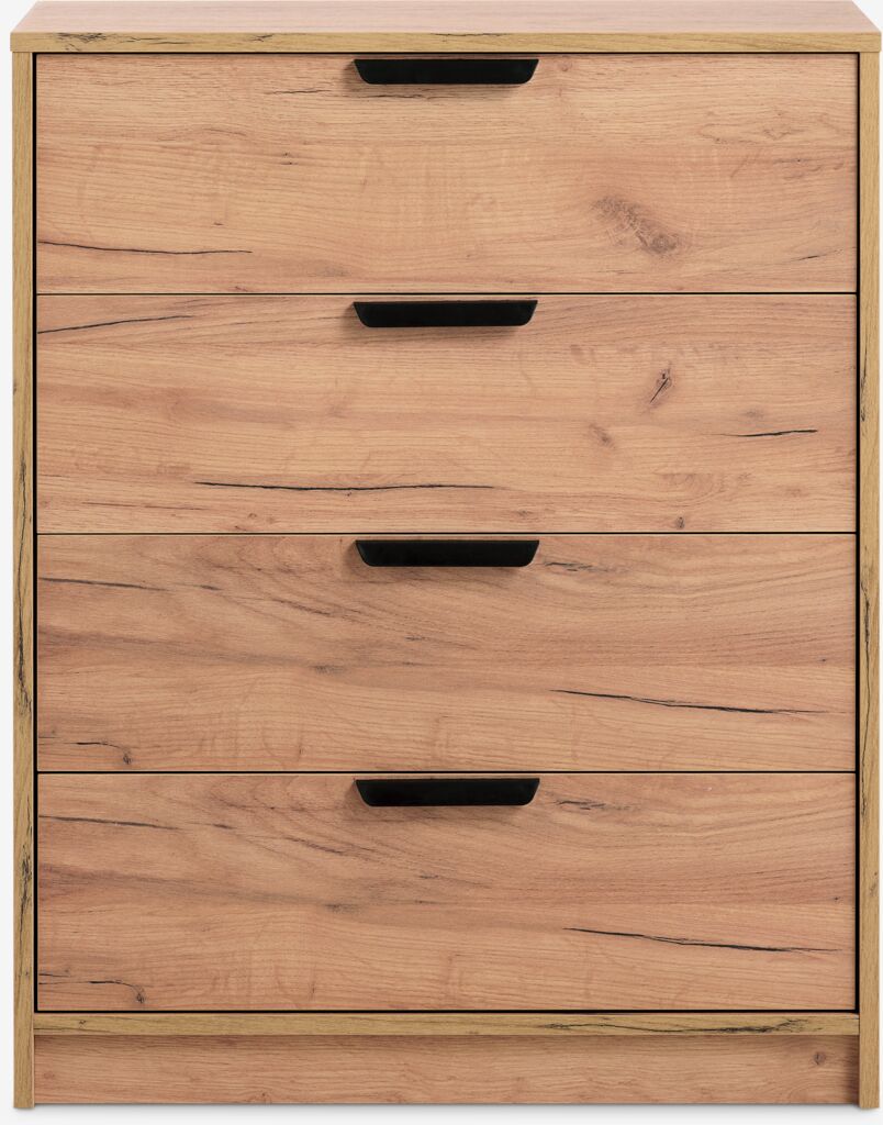 Commode – 4 tiroirs – Chêne naturel sauvage