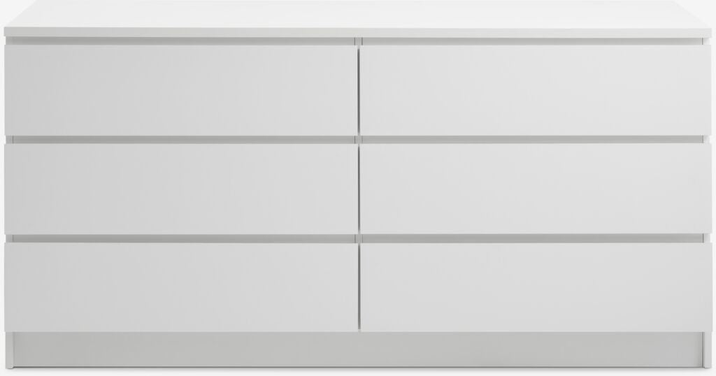 Commode – 3+3 tiroirs – Blanc