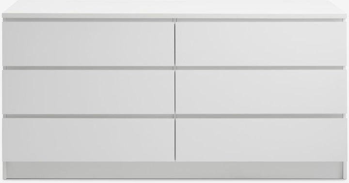 Commode – 3+3 tiroirs – Blanc