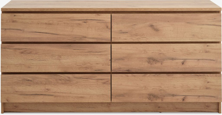 Commode – 3+3 tiroirs – Chêne naturel sauvage