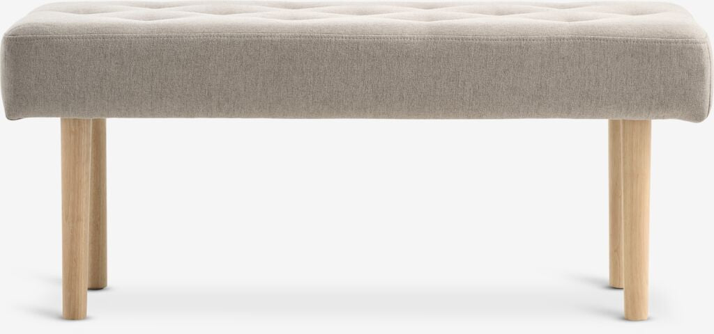 Banc en tissu sable / structure naturelle