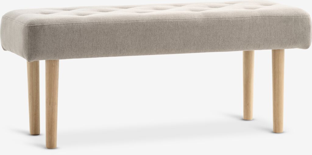Banc en tissu sable / structure naturelle