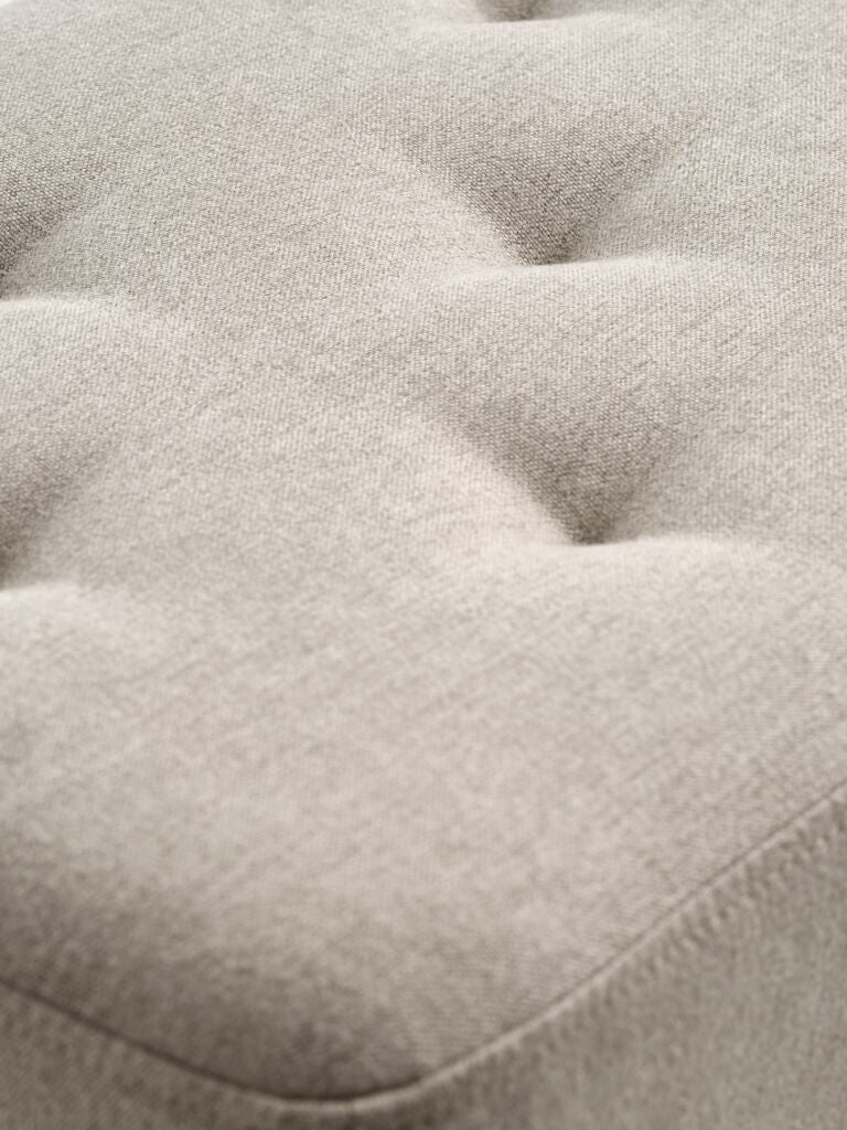 Banc en tissu sable / structure naturelle