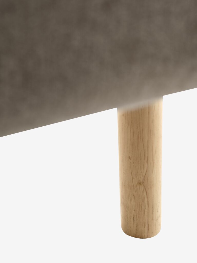 Banc en tissu sable / structure naturelle