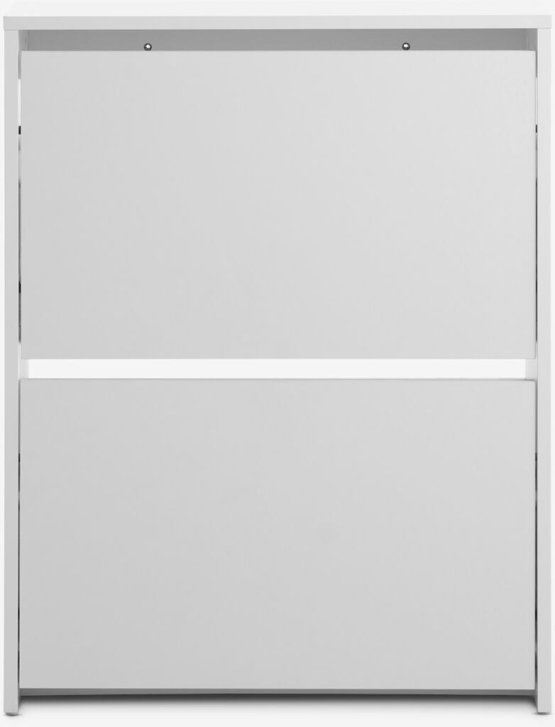 Meuble à chaussures 2 compartiments blanc