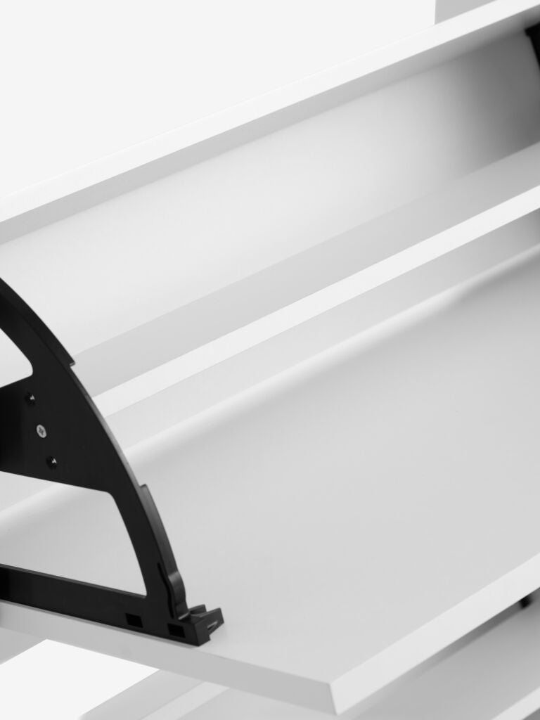 Meuble à chaussures 2 compartiments blanc