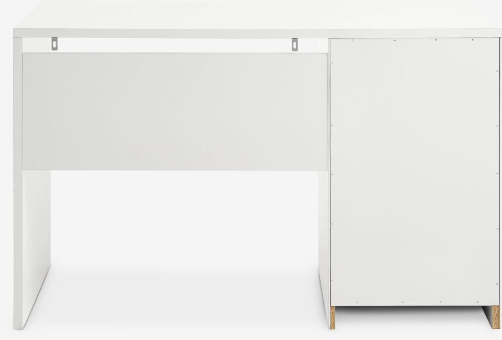 Bureau 60x120 4 tiroirs blanc