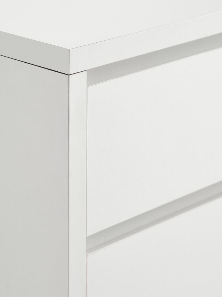 Bureau 60x120 4 tiroirs blanc