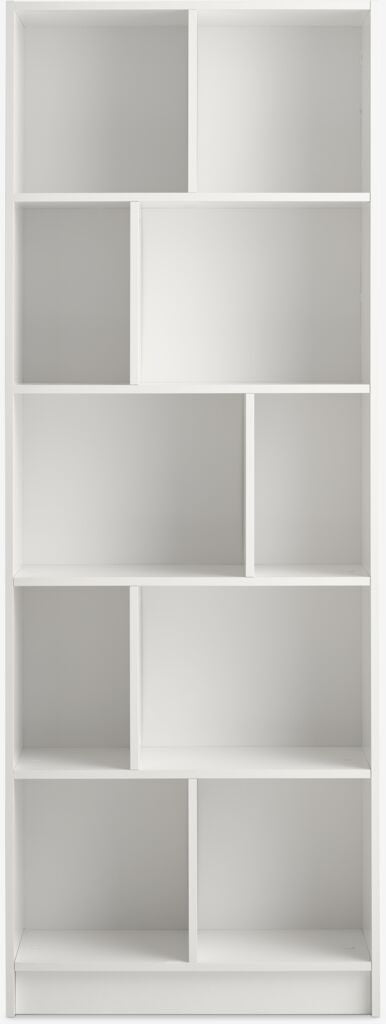 Bibliothèque 10 tablettes blanc