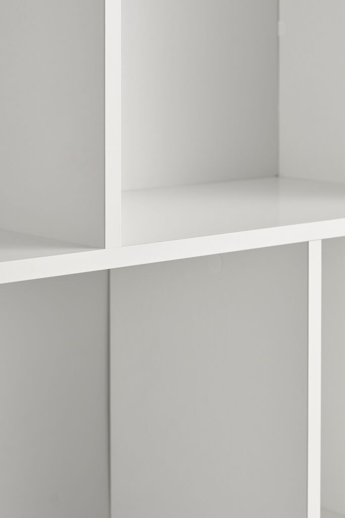 Bibliothèque 10 tablettes blanc