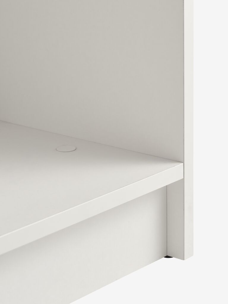 Bibliothèque 10 tablettes blanc