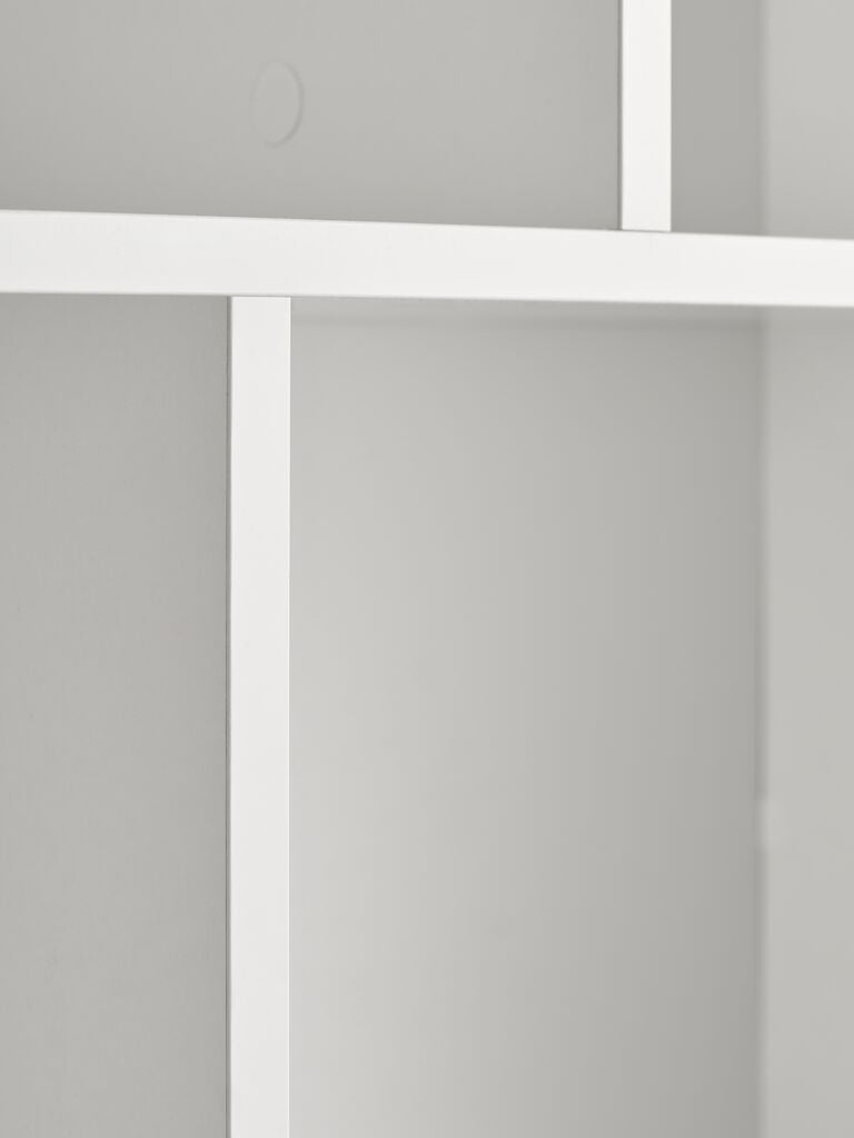 Bibliothèque 10 tablettes blanc