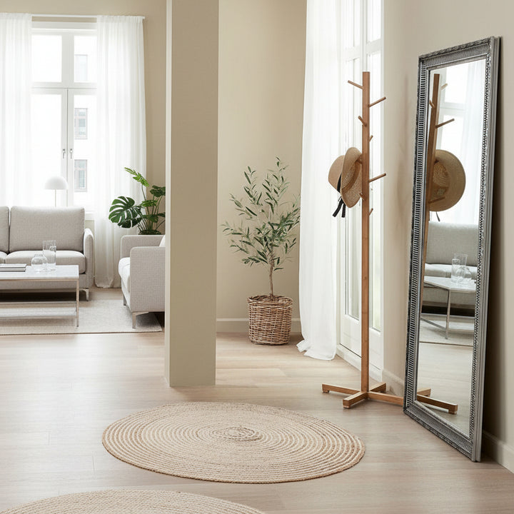 Porte‑manteaux en bambou