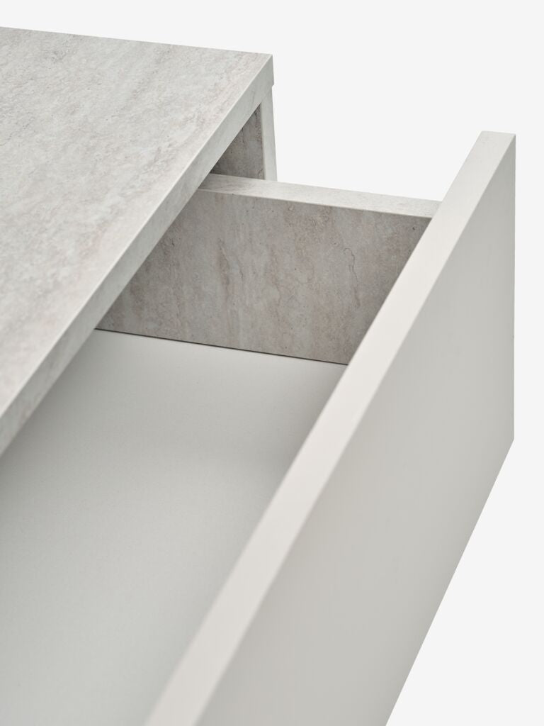 Commode 3 tiroirs – Travertin / Beige