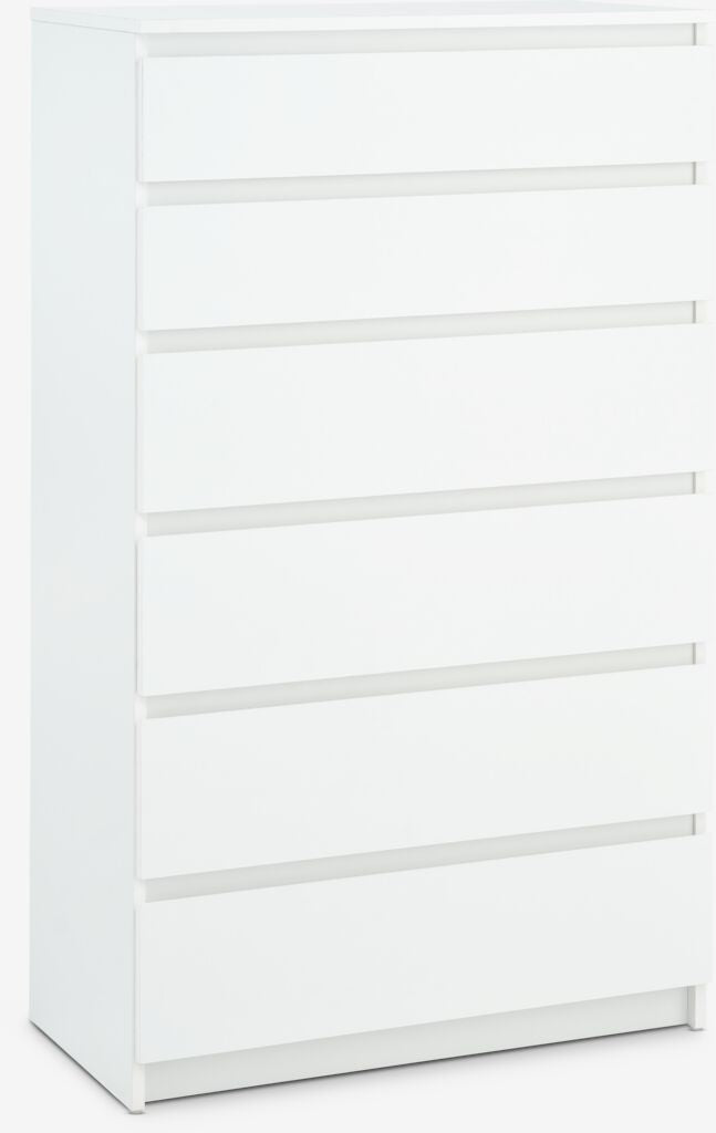 Commode – 6 tiroirs – Blanc