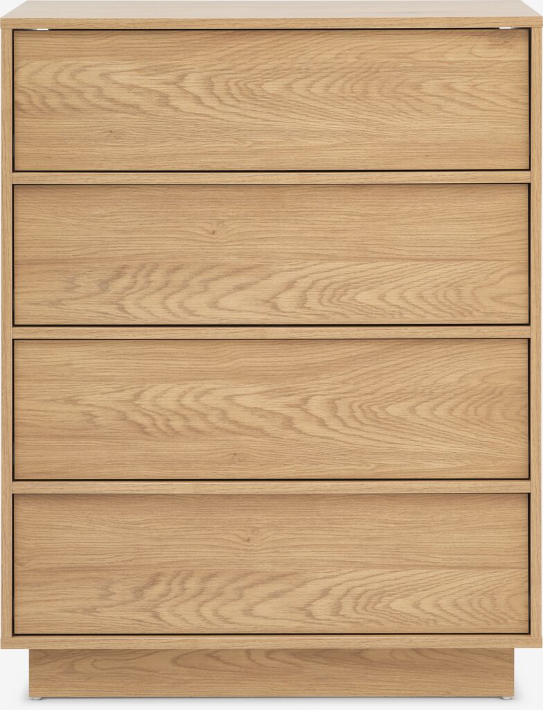 Commode – 4 tiroirs – Chêne chaud