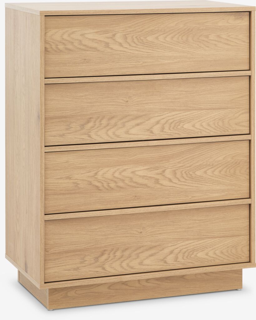 Commode – 4 tiroirs – Chêne chaud