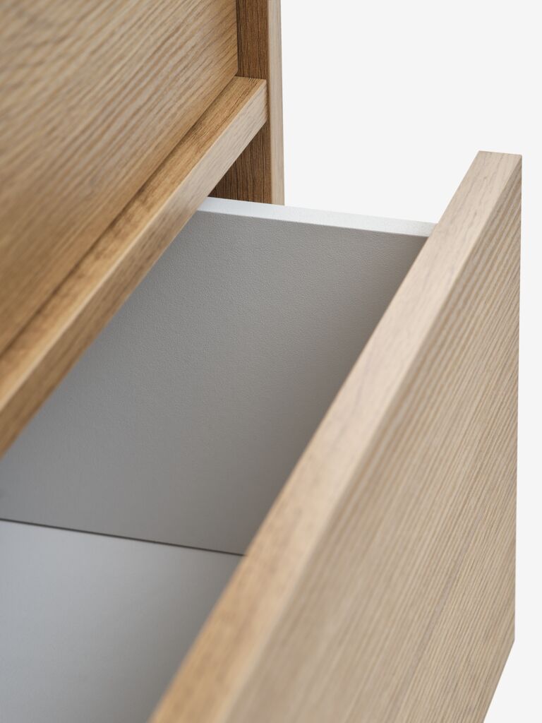 Commode – 4 tiroirs – Chêne chaud