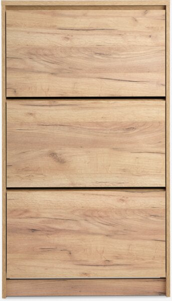 Meuble à chaussures LIMFJORDEN coloris chêne naturel sauvage