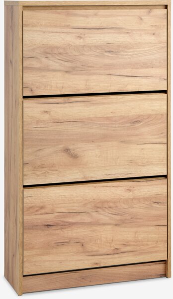 Meuble à chaussures LIMFJORDEN coloris chêne naturel sauvage