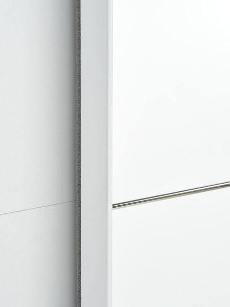 Armoire RABERG 200x200 a/miroir blanc