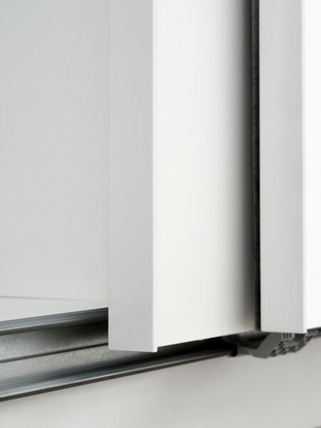 Armoire RABERG 200x200 a/miroir blanc