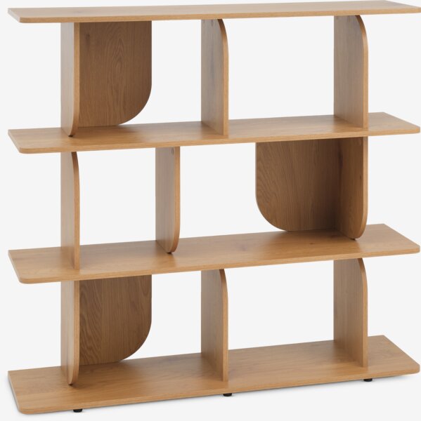 Étagère LYNGERUP 4 tablettes coloris chêne chaud