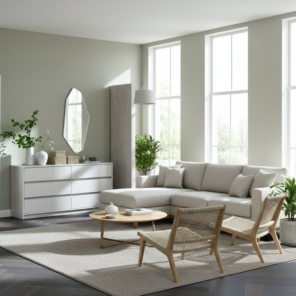 Commode 3 tiroirs – Travertin / Beige