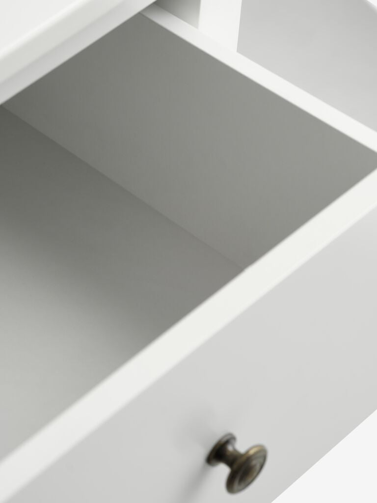 Commode – 3 tiroirs – Blanc