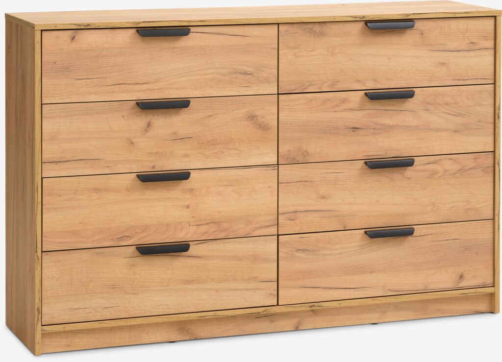 Buffet – 4+4 tiroirs – Chêne naturel sauvage