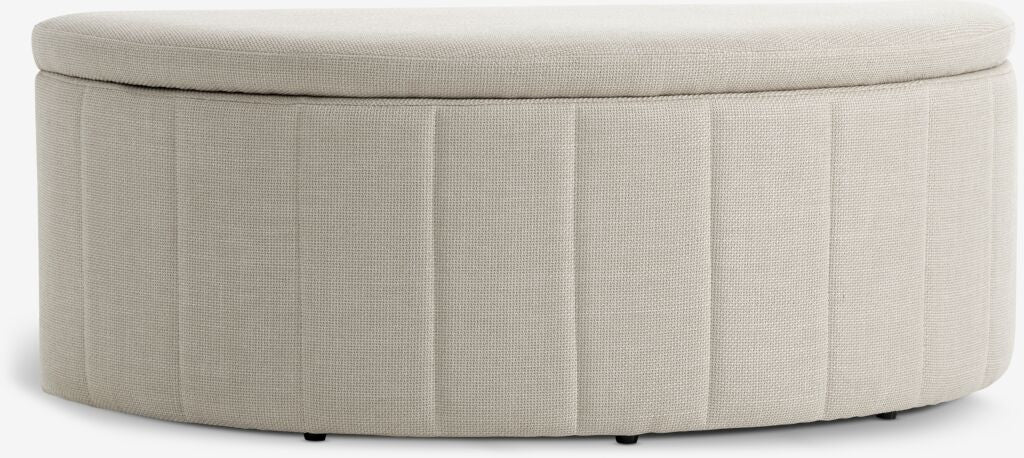 Banc avec rangement – Tissu sable clair
