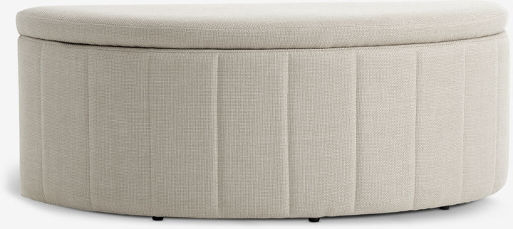 Banc avec rangement – Tissu sable clair