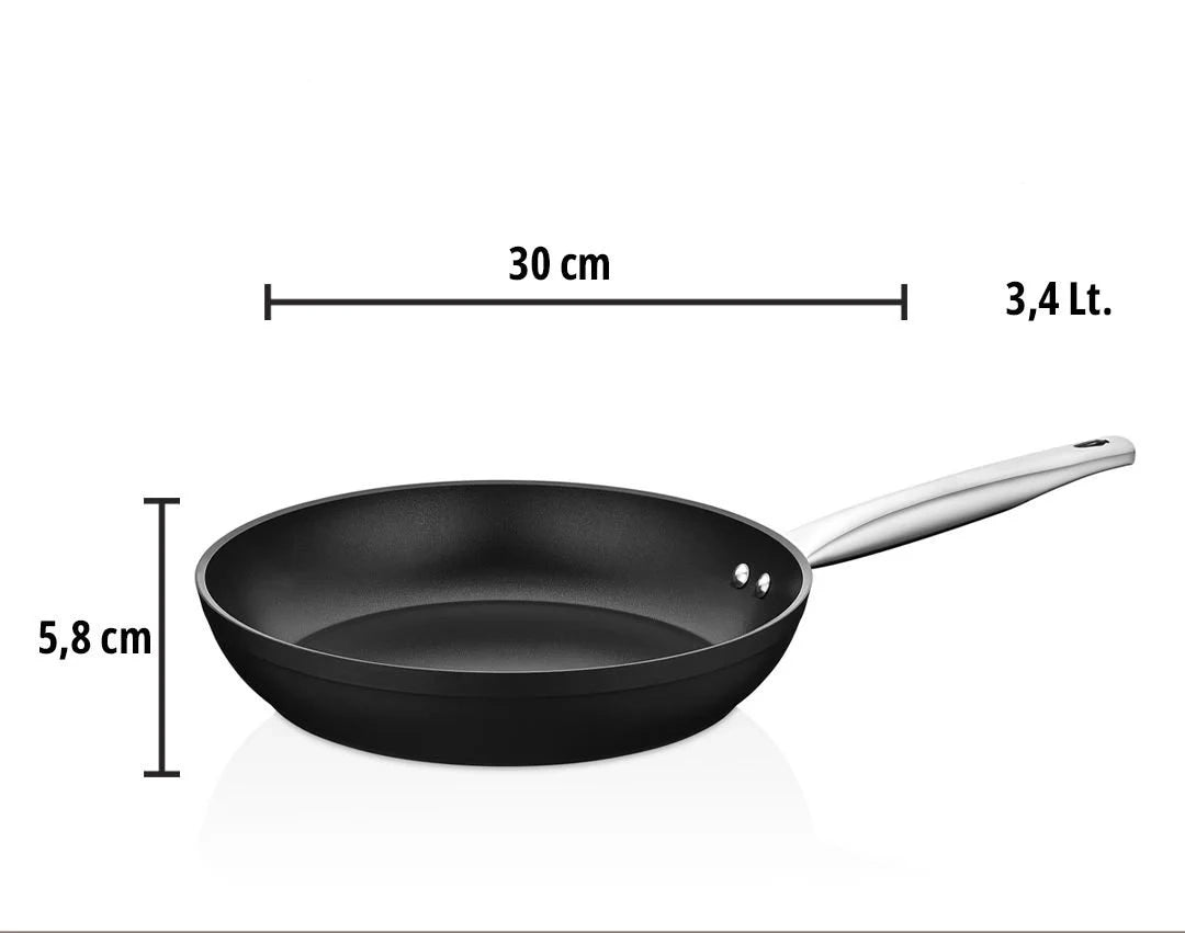 Amboss Dark Granit – Poêle antiadhésive au revêtement titane (Disponible en variantes : Ø 24 cm, Ø 26 cm, Ø 28 cm, Ø 30 cm)