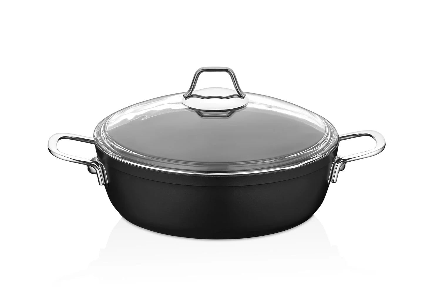 Casserole basse Amboss Dark – Titane Antiadhésif (Variantes 24/26/28/30 cm)
