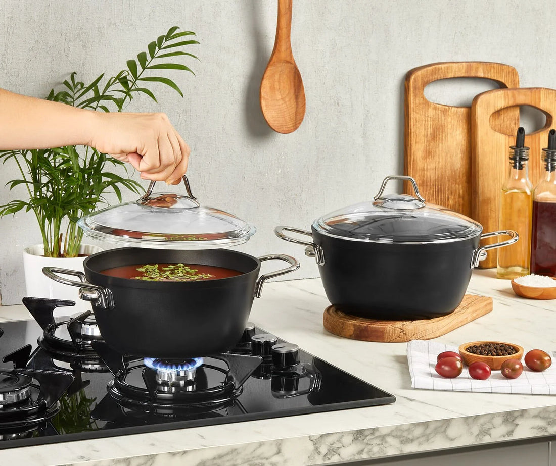 Casserole haute Amboss Dark – Titane Antiadhésif (Variantes 20/22/24/26 cm)