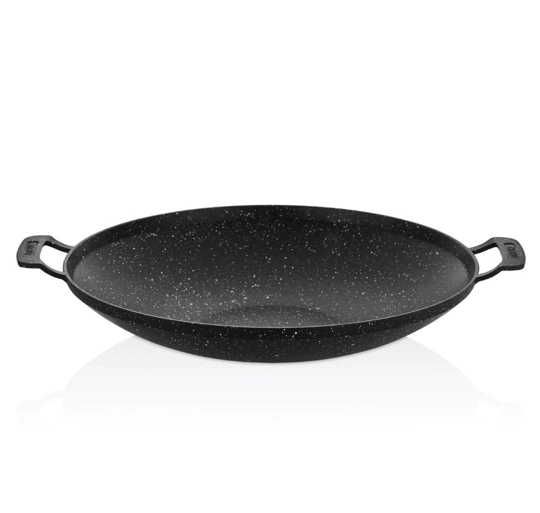 Wok Poêle en fonte Amboss Violet – Idéale pour mechoui, viandes et légumes