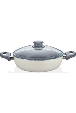 Casserole Large Cem Soft Céramique Gris 28 CM – Antiadhésive