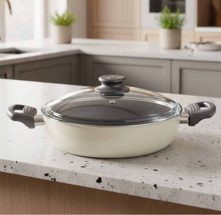 Casserole Large Cem Soft Céramique Gris 28 CM – Antiadhésive