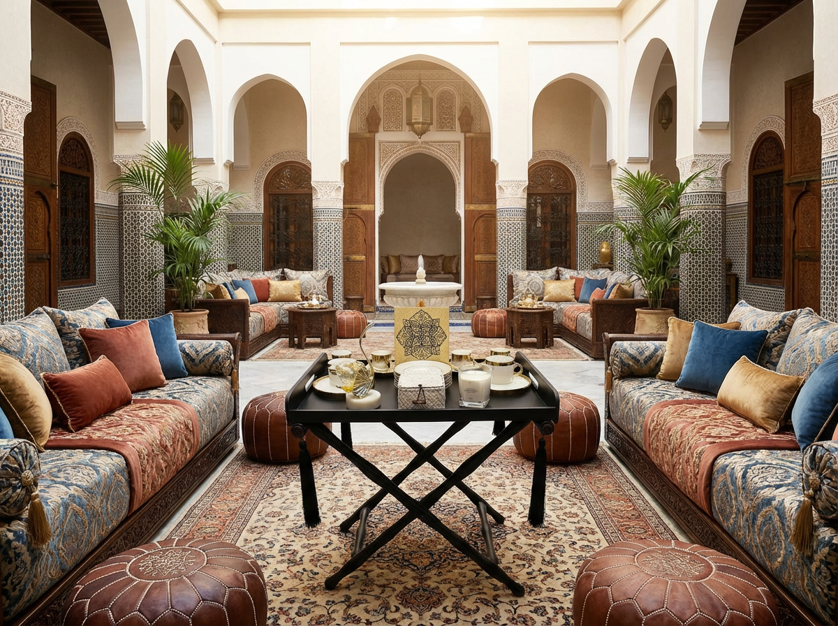 Table Pliante "Riad Pliant" (Noir Mat)