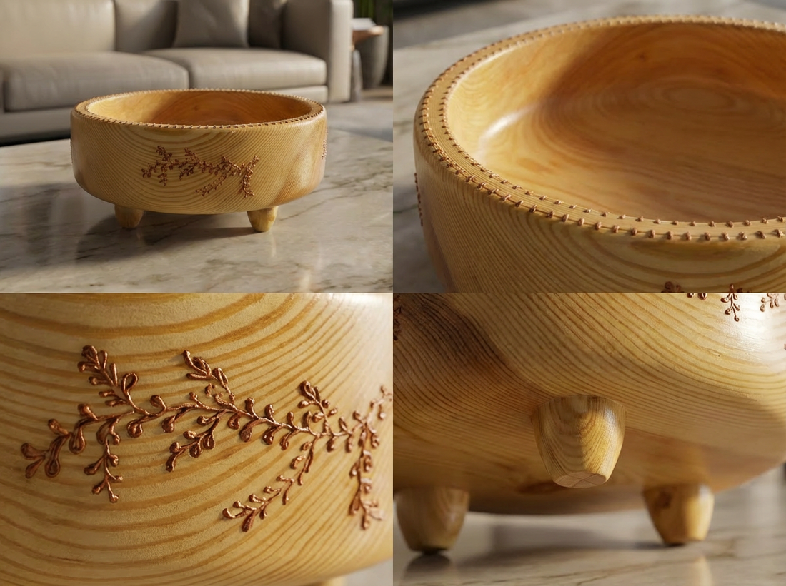 Plateau Sur Pieds "Majorelle Mood" (14 x 13 cm)