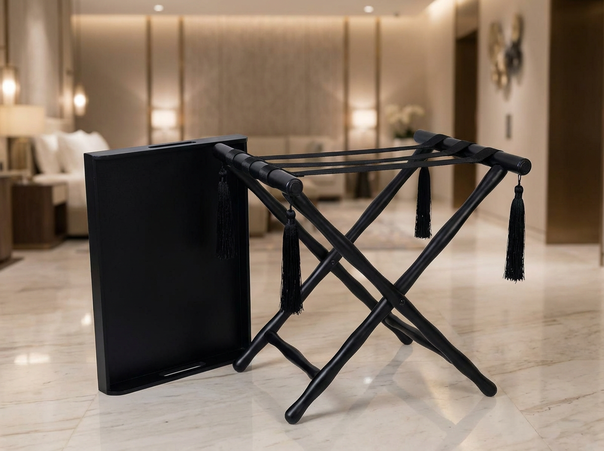 Table Pliante "Riad Pliant" (Noir Mat)