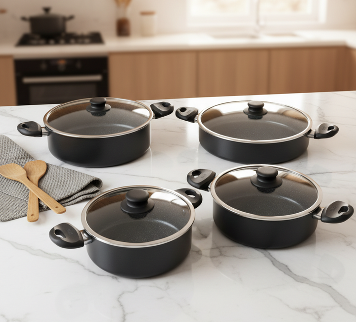 Casserole Cem Dynamic Stone – Revêtement Pierre (22 cm / 26 cm / 30 cm / 32 cm)