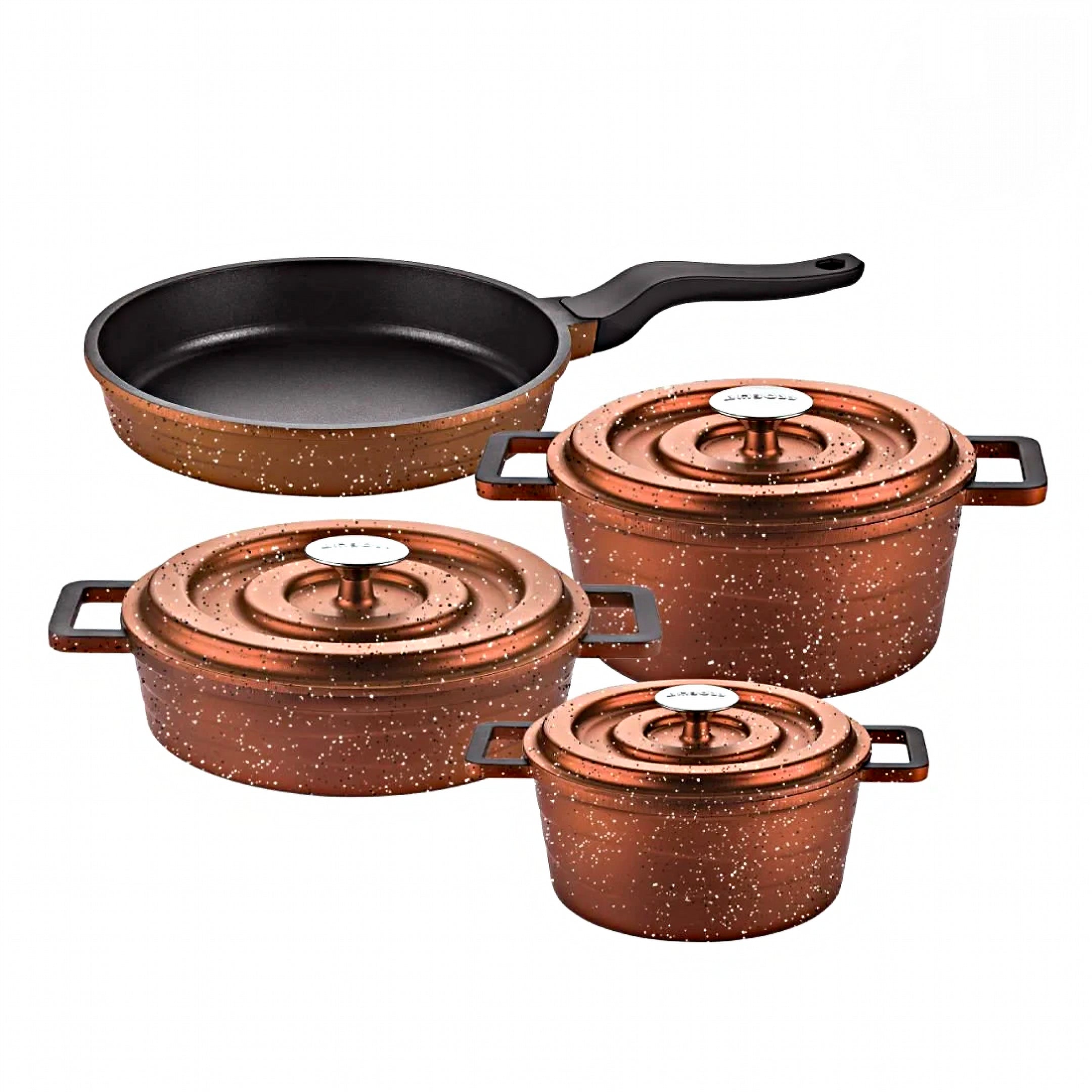 Set de Casseroles Amboss Copper 7 Pièces en Fonte – Cuivre