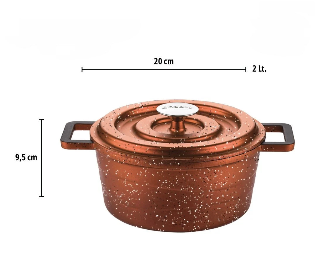 Set de Casseroles Amboss Copper 7 Pièces en Fonte – Cuivre