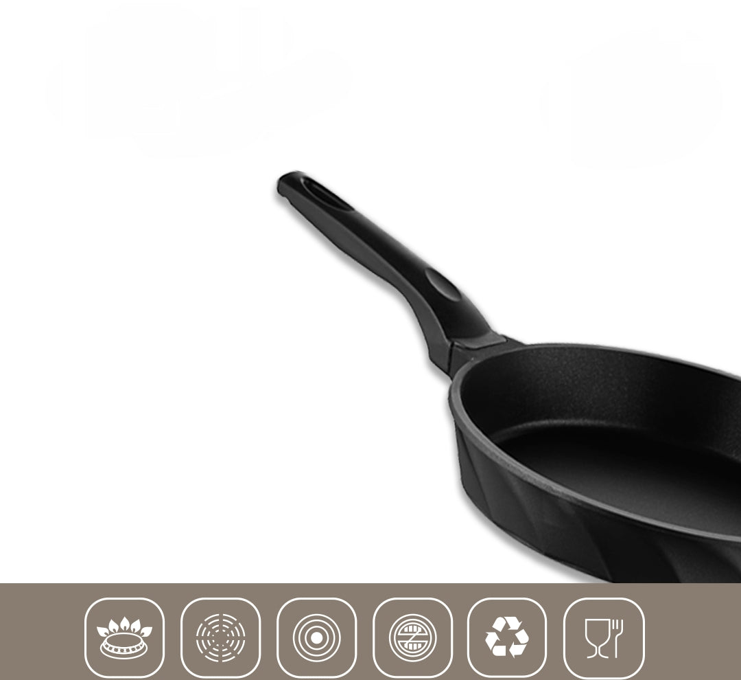 Set Vento 7 Pièces – Fonte avec Revêtement Titane - Noir